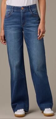 Wit & Wisdom Sam High Rise Wide Leg Jeans Blue Size 10
